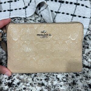 Cute Tan Mini Wristlet
